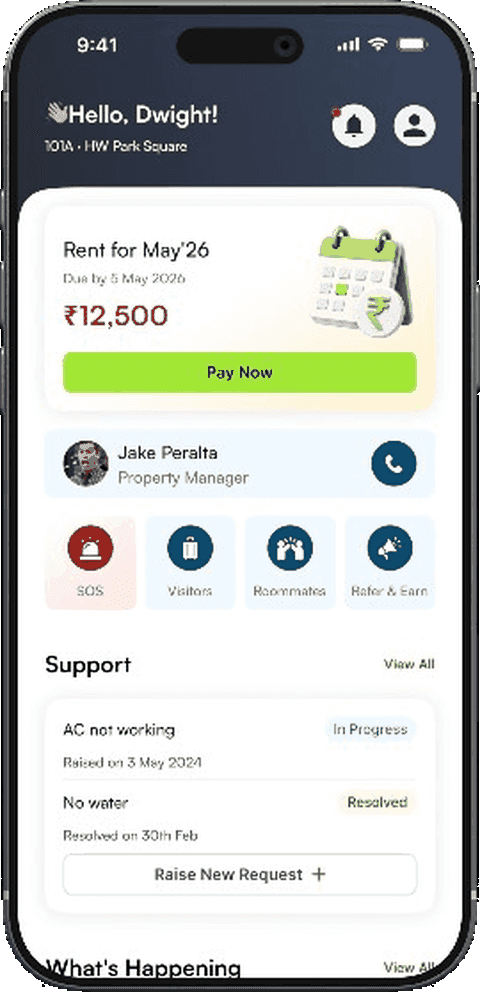 HelloWorld app screens